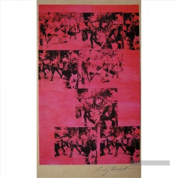 Disturbios raciales rojos Andy Warhol Pinturas al óleo